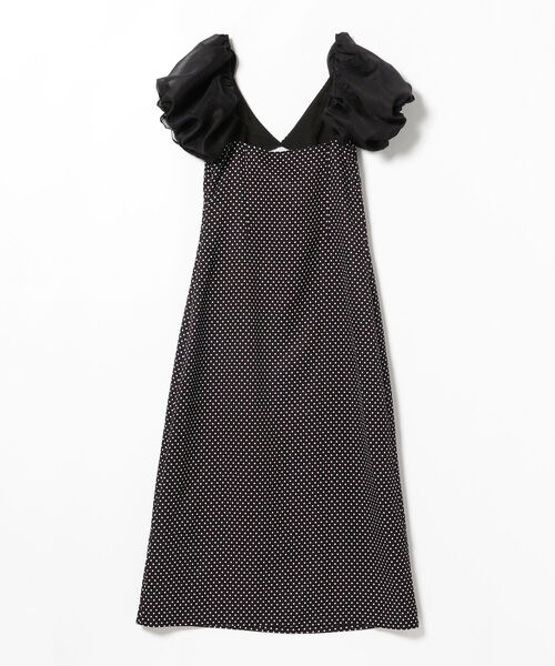 Ray BEAMS（レイビームス）の「sister jane / Polka Midi Dress（ワンピース・レディース・ブラック・SMALL）」の6枚目の写真