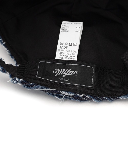 MYne（マイン）の「Wave Denim Cap（キャップ・メンズ・インディゴブルー/ブラック・FREE）」の9枚目の写真