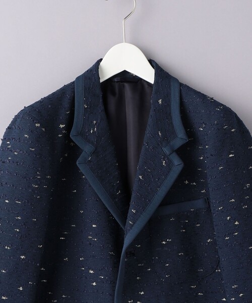 District(ディストリクト)の「<District> スラブ パイピング 3Bジャケット(テーラードジャケット・メンズ・ネイビー・S)」の2枚目の写真