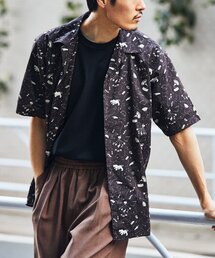 EDIFICE | 【LIBERTY / リバティー】オープンカラー 総柄アロハシャツ(シャツ/ブラウス)