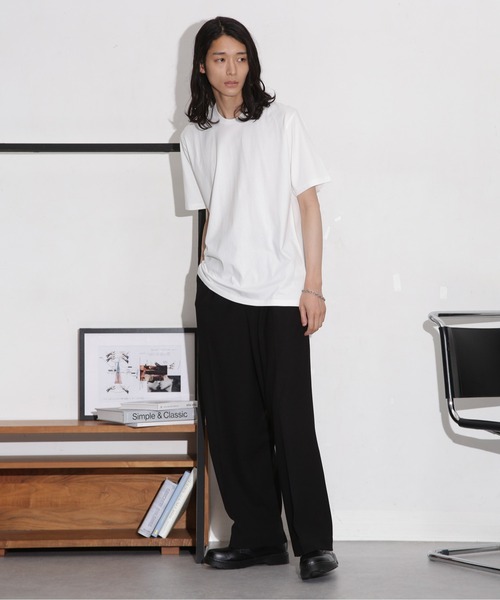 NANO universe（ナノユニバース）の「ジャケT 半袖（Tシャツ/カットソー・メンズ・グレー系その他4/ブラック/チャコール/ホワイト/ネイビー/サックスブルー・XL/M/S/L）」の9枚目の写真