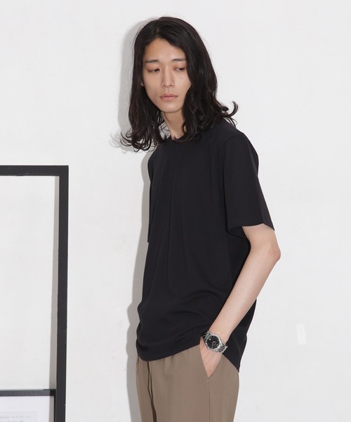 NANO universe（ナノユニバース）の「ジャケT 半袖（Tシャツ/カットソー・メンズ・グレー系その他4/ブラック/チャコール/ホワイト/ネイビー/サックスブルー・XL/M/S/L）」の22枚目の写真