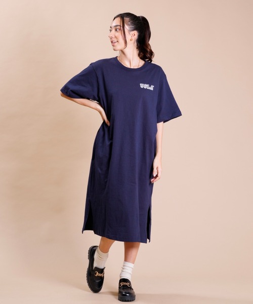 ワンピース t ZW COLLECTION ドット柄ミディワンピース - ホワイト/ブラック