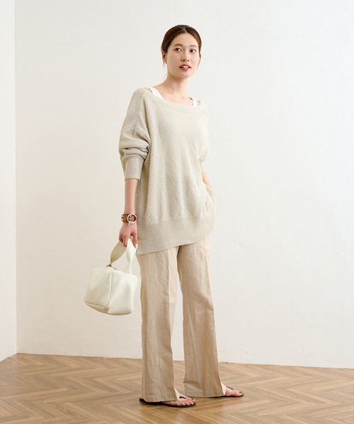 FRAMeWORK（フレームワーク）の「【Healthknit/ヘルスニット】別注タンクトップ（タンクトップ・レディース・チャコールグレー/ホワイト/カーキ/ピンク/イエロー・FREE）」の18枚目の写真