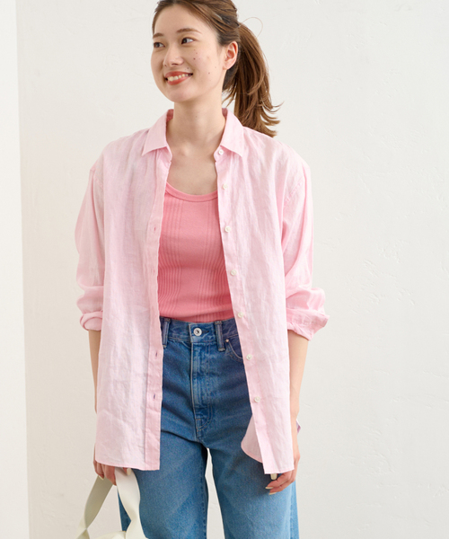 FRAMeWORK（フレームワーク）の「【Healthknit/ヘルスニット】別注タンクトップ（タンクトップ・レディース・チャコールグレー/ホワイト/カーキ/ピンク/イエロー・FREE）」の7枚目の写真