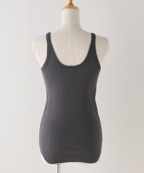 FRAMeWORK（フレームワーク）の「【Healthknit/ヘルスニット】別注タンクトップ（タンクトップ・レディース・チャコールグレー/ホワイト/カーキ/ピンク/イエロー・FREE）」の15枚目の写真