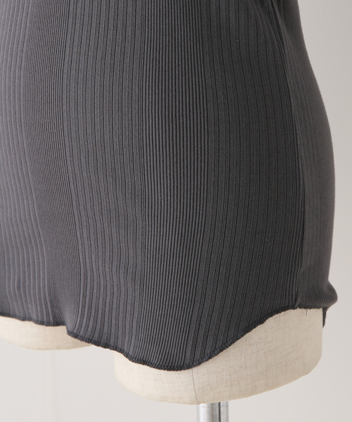 FRAMeWORK（フレームワーク）の「【Healthknit/ヘルスニット】別注タンクトップ（タンクトップ・レディース・チャコールグレー/ホワイト/カーキ/ピンク/イエロー・FREE）」の8枚目の写真