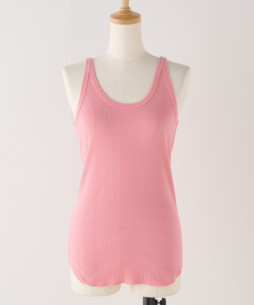 FRAMeWORK（フレームワーク）の「【Healthknit/ヘルスニット】別注タンクトップ（タンクトップ・レディース・チャコールグレー/ホワイト/カーキ/ピンク/イエロー・FREE）」の13枚目の写真