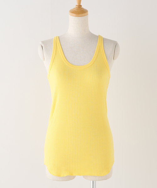 FRAMeWORK（フレームワーク）の「【Healthknit/ヘルスニット】別注タンクトップ（タンクトップ・レディース・チャコールグレー/ホワイト/カーキ/ピンク/イエロー・FREE）」の17枚目の写真