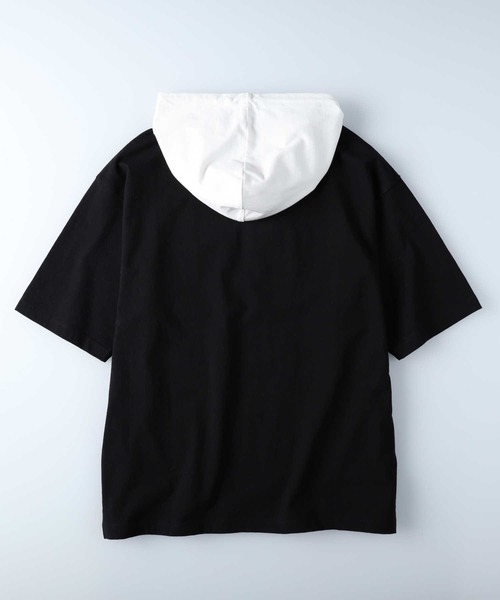 MLB(メジャーリーグベースボール)の「MLB(エムエルビー)【メンズ】チームプリント半袖Tパーカー(Tシャツ/カットソー・メンズ・ライトグレー/ブラック/グリーン・M/S/L/XL)」の14枚目の写真