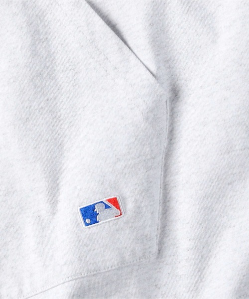 MLB(メジャーリーグベースボール)の「MLB(エムエルビー)【メンズ】チームプリント半袖Tパーカー(Tシャツ/カットソー・メンズ・ライトグレー/ブラック/グリーン・M/S/L/XL)」の19枚目の写真
