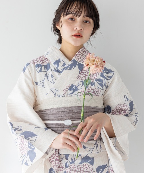 ゆかた館グレース（ユカタカングレース）の「こだわり浴衣５点セット（浴衣・レディース・エンジ/ラベンダー/ダークブルー/ワインレッド/ライラック/ベージュ/グレー系/ブルー/ネイビー/チャコールグレー/クリーム/サックスブルー/ブルー系その他4/ブルー系その他3/ブルー系その他2/ブルー系/ブラック系・SMALL/MEDIUM）」の15枚目の写真