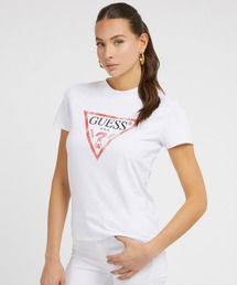 Guess | Eco Triangle Logo Tee ロゴTシャツ レディース(Tシャツ/カットソー)