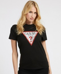 Guess | Eco Triangle Logo Tee ロゴTシャツ レディース(Tシャツ/カットソー)