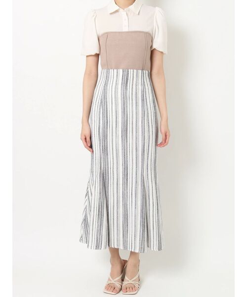 RESEXXY（リゼクシー）の「シャイニーツイードマーメイドスカート（スカート・レディース・ベージュ/ネイビー/アイボリー・FREE）」の21枚目の写真