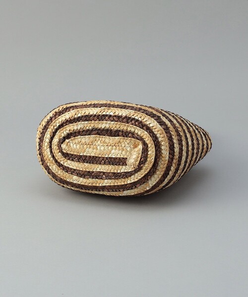 FREAK'S STORE（フリークスストア）の「ストローボーダーバッグ（かごバッグ・レディース・ブラウン/ネイビー・ONE SIZE）」の5枚目の写真