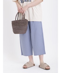 Samansa Mos2 | リネンレーヨンゆるテーパード8分丈パンツ(その他パンツ)