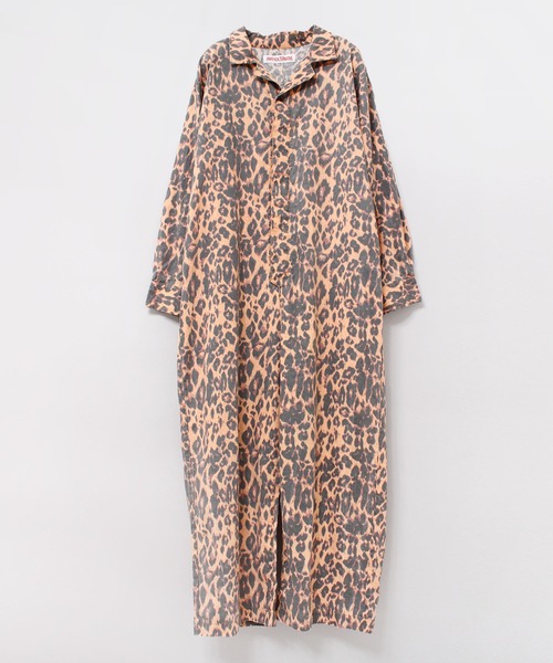 RNA(アールエヌエー)の「O0704 アニマルプリントシャツオールインワン(つなぎ/オールインワン・レディース・イエロー/レオパード/ゼブラ・MEDIUM)」の6枚目の写真