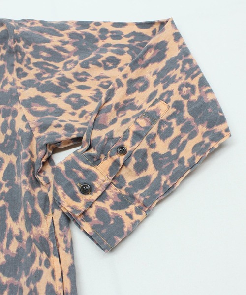 RNA(アールエヌエー)の「O0704 アニマルプリントシャツオールインワン(つなぎ/オールインワン・レディース・イエロー/レオパード/ゼブラ・MEDIUM)」の22枚目の写真