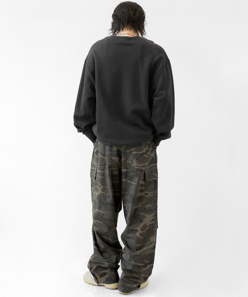 minsobi（ミンソビ）の「迷彩ワイドカーゴパンツ ミリタリーパンツ（カーゴパンツ・メンズ・カーキ/ベージュ・FREE）」の14枚目の写真