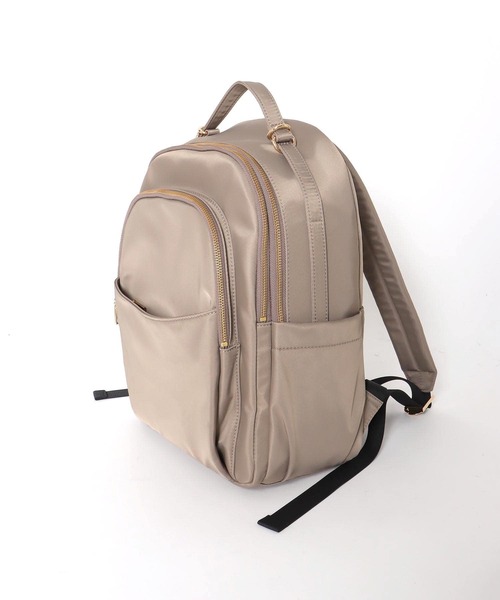 Three Four Time（ｽﾘｰﾌｫｰﾀｲﾑ）の「PC収納ポケット付きリュック（バックパック/リュック・レディース・ブラック/ベージュ/グレー/カーキ・FREE）」の13枚目の写真