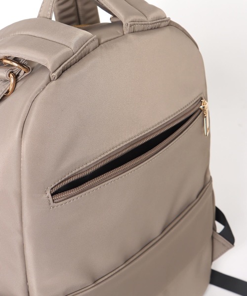 Three Four Time（ｽﾘｰﾌｫｰﾀｲﾑ）の「PC収納ポケット付きリュック（バックパック/リュック・レディース・ブラック/ベージュ/グレー/カーキ・FREE）」の16枚目の写真