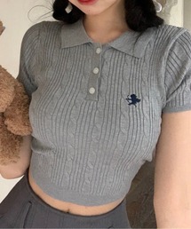 KNIT POLO / ニットポロシャツ