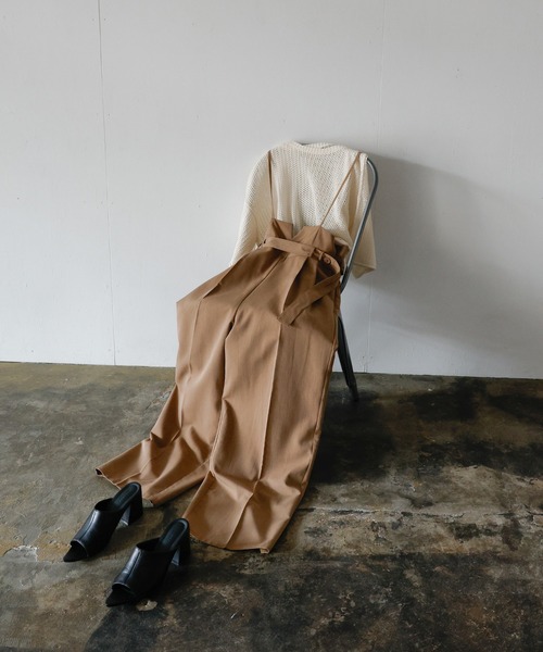 リネンタッチメッシュニットトップス（ニット/セーター）｜select MOCA