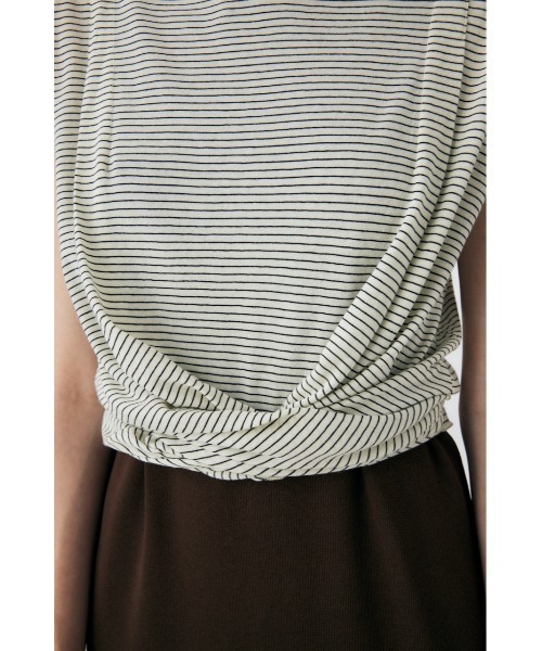 MOUSSY（マウジー）の「BACK TIE SLEEVELESS トップス（タンクトップ・レディース・ブラック/ホワイト系その他/ライトピンク・FREE）」の12枚目の写真