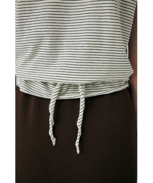 MOUSSY（マウジー）の「BACK TIE SLEEVELESS トップス（タンクトップ・レディース・ブラック/ホワイト系その他/ライトピンク・FREE）」の13枚目の写真