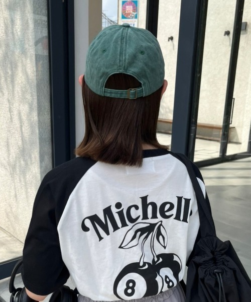 nemne store（ネンネストア）の「《Delfy》ロゴ入りピグメントキャップ（キャップ・レディース・ネイビー/グリーン/ベージュ/ブラック・フリー）」の5枚目の写真