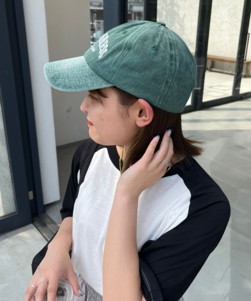 nemne store（ネンネストア）の「《Delfy》ロゴ入りピグメントキャップ（キャップ・レディース・ネイビー/グリーン/ベージュ/ブラック・フリー）」の7枚目の写真