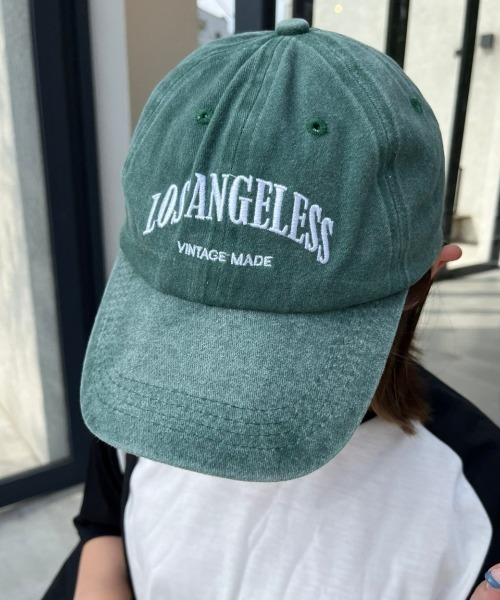 nemne store（ネンネストア）の「《Delfy》ロゴ入りピグメントキャップ（キャップ・レディース・ネイビー/グリーン/ベージュ/ブラック・フリー）」の17枚目の写真