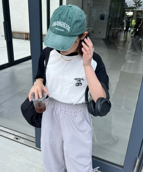 nemne store（ネンネストア）の「《Delfy》ロゴ入りピグメントキャップ（キャップ・レディース・ネイビー/グリーン/ベージュ/ブラック・フリー）」の15枚目の写真