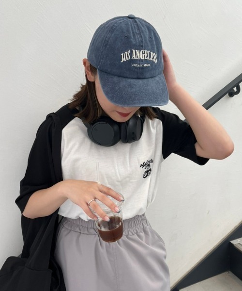 nemne store（ネンネストア）の「《Delfy》ロゴ入りピグメントキャップ（キャップ・レディース・ネイビー/グリーン/ベージュ/ブラック・フリー）」の13枚目の写真