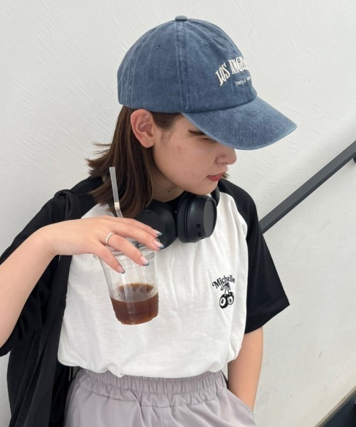 nemne store（ネンネストア）の「《Delfy》ロゴ入りピグメントキャップ（キャップ・レディース・ネイビー/グリーン/ベージュ/ブラック・フリー）」の11枚目の写真