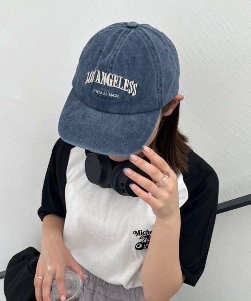 nemne store（ネンネストア）の「《Delfy》ロゴ入りピグメントキャップ（キャップ・レディース・ネイビー/グリーン/ベージュ/ブラック・フリー）」の9枚目の写真