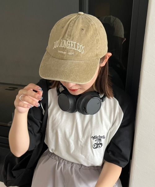 nemne store（ネンネストア）の「《Delfy》ロゴ入りピグメントキャップ（キャップ・レディース・ネイビー/グリーン/ベージュ/ブラック・フリー）」の12枚目の写真