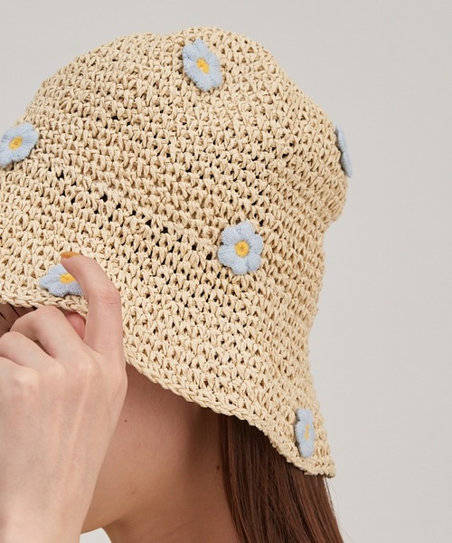 paravion（パラビオン）の「【立体のモチーフがかわいい】フラワーモチーフハット（ハット・レディース・アイボリー/ブラウン・FREE）」の12枚目の写真