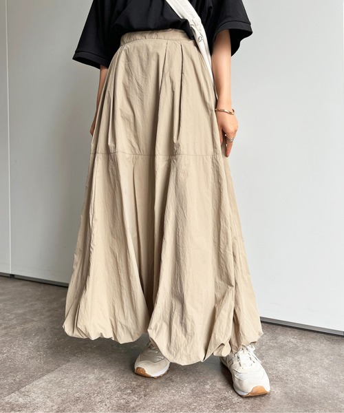 CPCM(シーピーシーエム)の「タフタバルーンスカート(スカート・レディース・オフホワイト/カーキ/ベージュ/ブラック/モカ・FREE)」の19枚目の写真