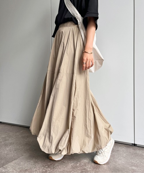 CPCM(シーピーシーエム)の「タフタバルーンスカート(スカート・レディース・オフホワイト/カーキ/ベージュ/ブラック/モカ・FREE)」の21枚目の写真