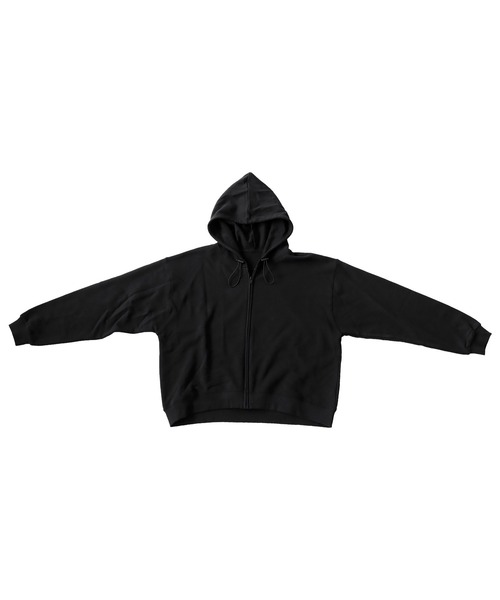 antiqua（アンティカ）の「綿100%裏毛ジップパーカー（パーカー・レディース・ブラック/杢グレー・FREE）」の19枚目の写真