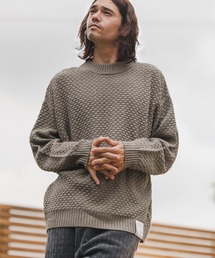 CAMBIO | mn2793- Waffle Mock Neck Knit Pullover ニット(ニット/セーター)
