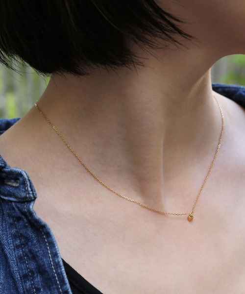 colleca la（コレカラ）の「[silver925]キューブネックレス〈金属アレルギー対応〉（ネックレス・レディース・シルバー/ゴールド・ﾌﾘ-）」の2枚目の写真