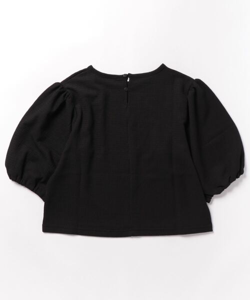 mil(ミル)の「【150㎝前後の小柄さんサイズ】パフスリーブシボトップス(Tシャツ/カットソー・レディース・ラベンダー/ブラック/オフホワイト/ベージュ・XS/S)」の17枚目の写真