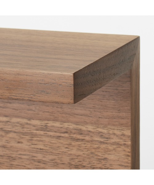 壁に付けられる家具棚 ウォールナット材突板 44cm（インテリア雑貨