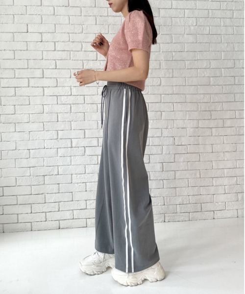 OLIVE des OLIVE（オリーブデオリーブ）の「キラキラ半袖ニット　1032050090（カーディガン/ボレロ・レディース・ピンク/アイボリー/ブルー・FREE）」の19枚目の写真