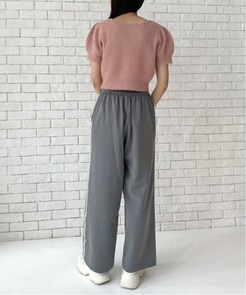 OLIVE des OLIVE（オリーブデオリーブ）の「キラキラ半袖ニット　1032050090（カーディガン/ボレロ・レディース・ピンク/アイボリー/ブルー・FREE）」の20枚目の写真