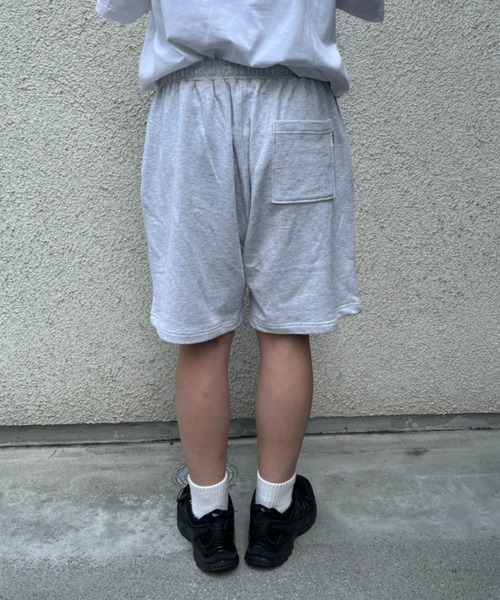 BROKEN BASE（ブロークンベース）の「ワンポイント刺繍スウェットハーフパンツ（スウェットパンツ・メンズ・杢グレー/ネイビー・MEDIUM/LARGE）」の20枚目の写真