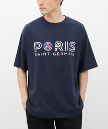 EDIFICE | 【Paris Saint-Germain】トリコロール インライン プリントTシャツ(Tシャツ/カットソー)